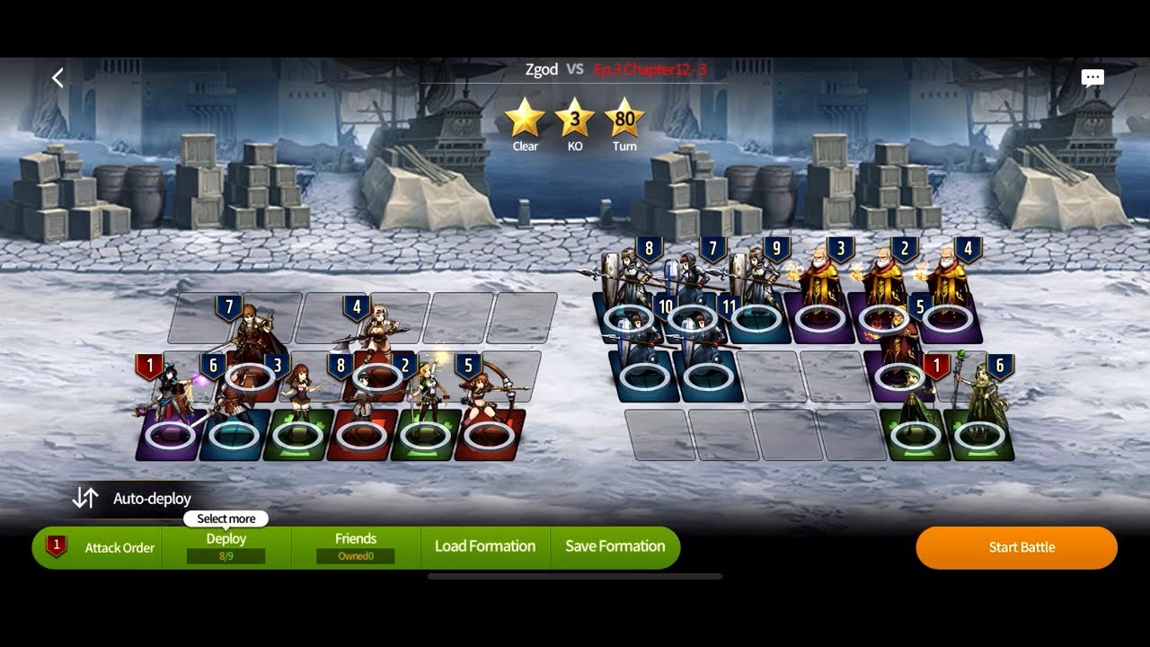 BraveNine Story - Normal 12-3 Perfect Win