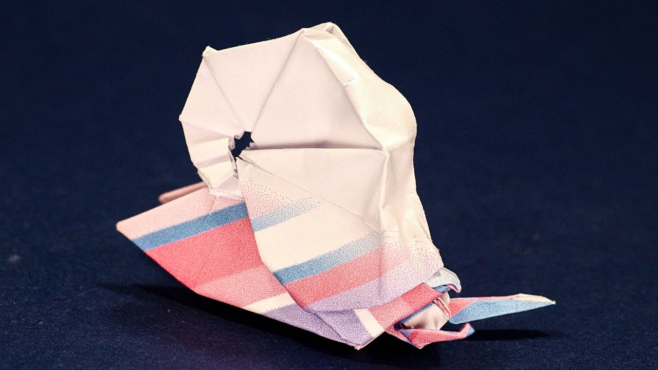 TUTO - Un escargot en origami