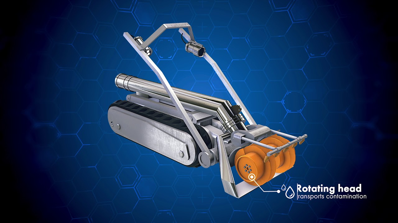 The tank cleaning robot