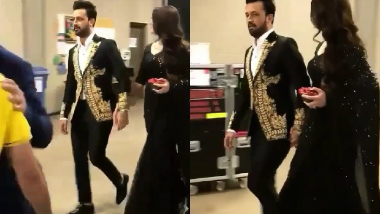 Atif Aslam with Wife Sara at 6th Hum Awards| Red Carpet| Atif Aslam|