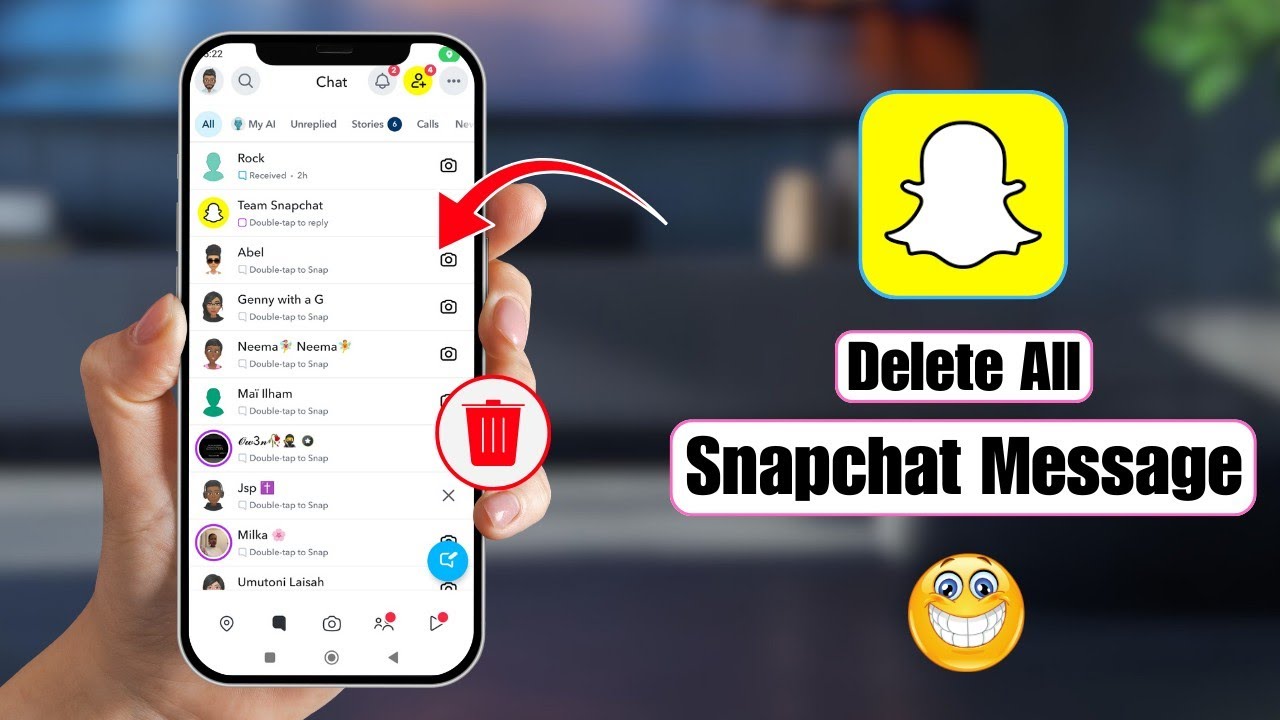 Как удалить все сообщения в Snapchat | Очистить историю чата Snapchat в 2026 году