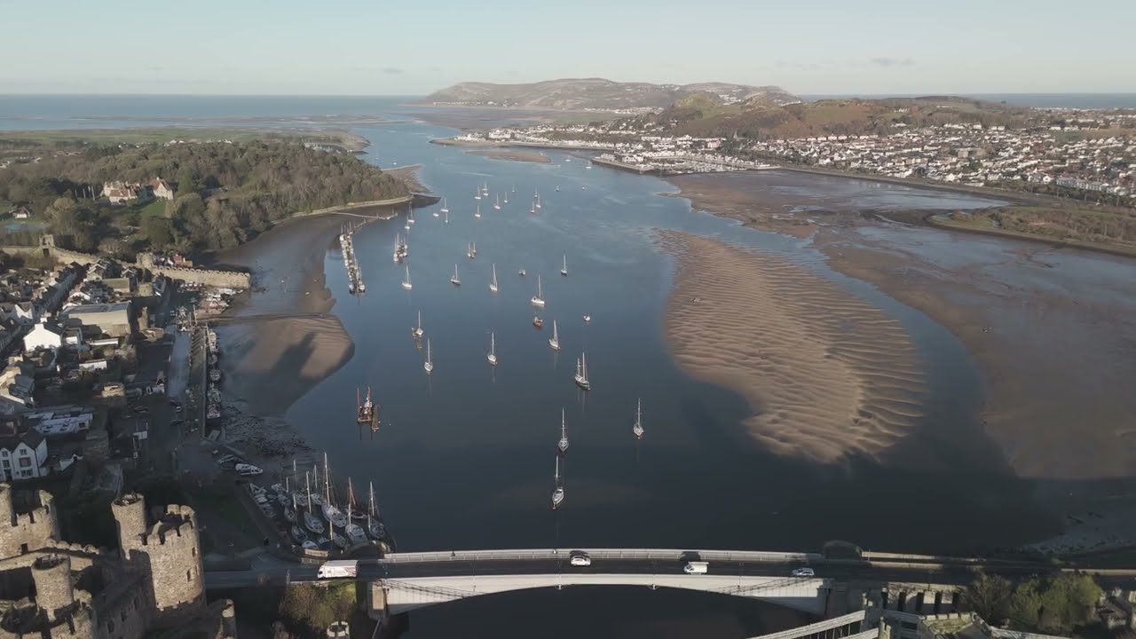 Conwy Castle in Winter Sun
