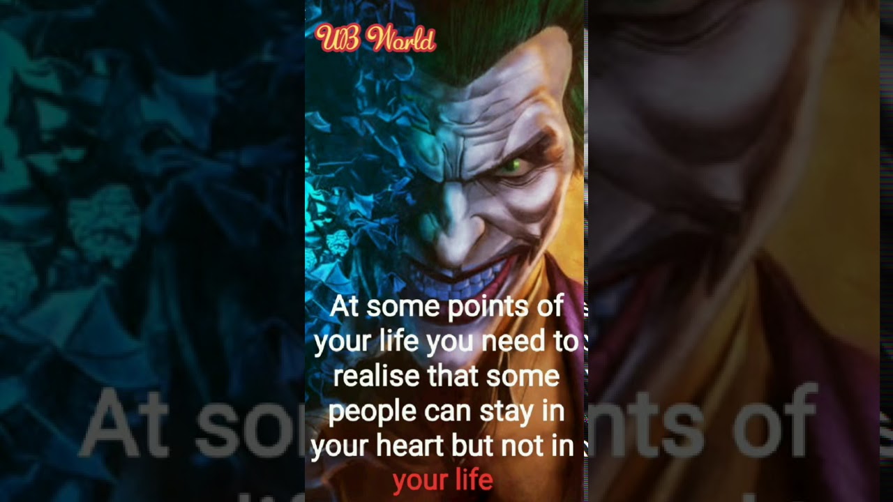 Most Realistic Joker quotes , must watch