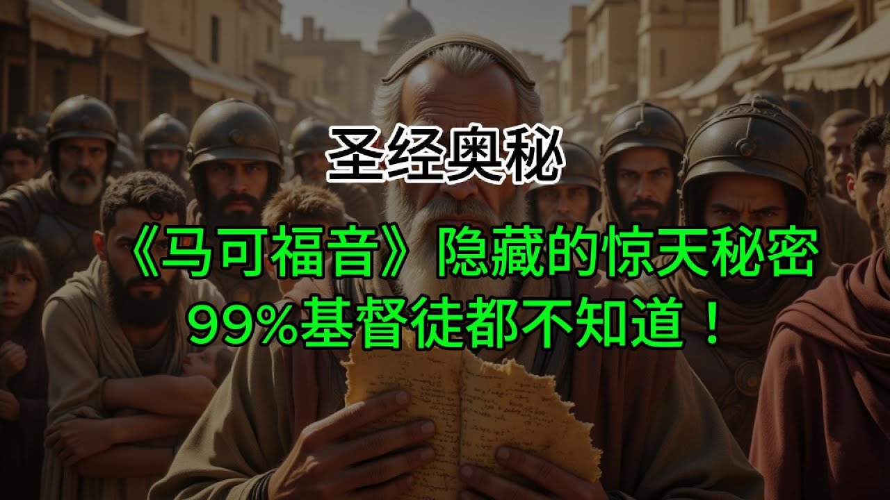 《马可福音》隐藏的惊天秘密，99%基督徒都不知道！
