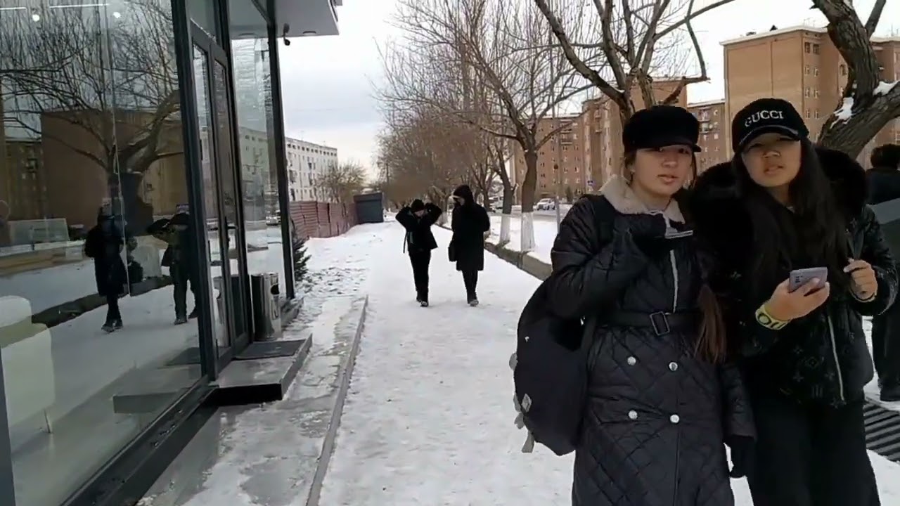 Зимний день в городе (г.Алмалык)