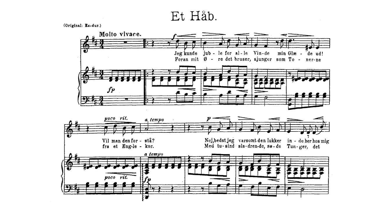 Edvard Grieg - 5 Poems, op. 26 [With score]