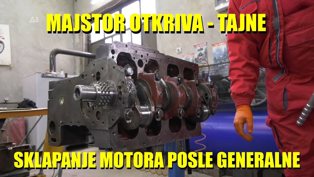 MAJSTOR sklapa MOTOR TRAKTORA - pred vama - TAJNA MAJSTORIJE   kako napreduje REMONT ZADRUGARA