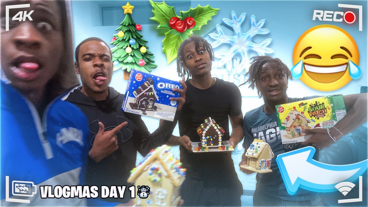 BEST GINGERBREAD HOUSE WINS $1000 | FT. BRIL, LEEK, MONEY & RAW