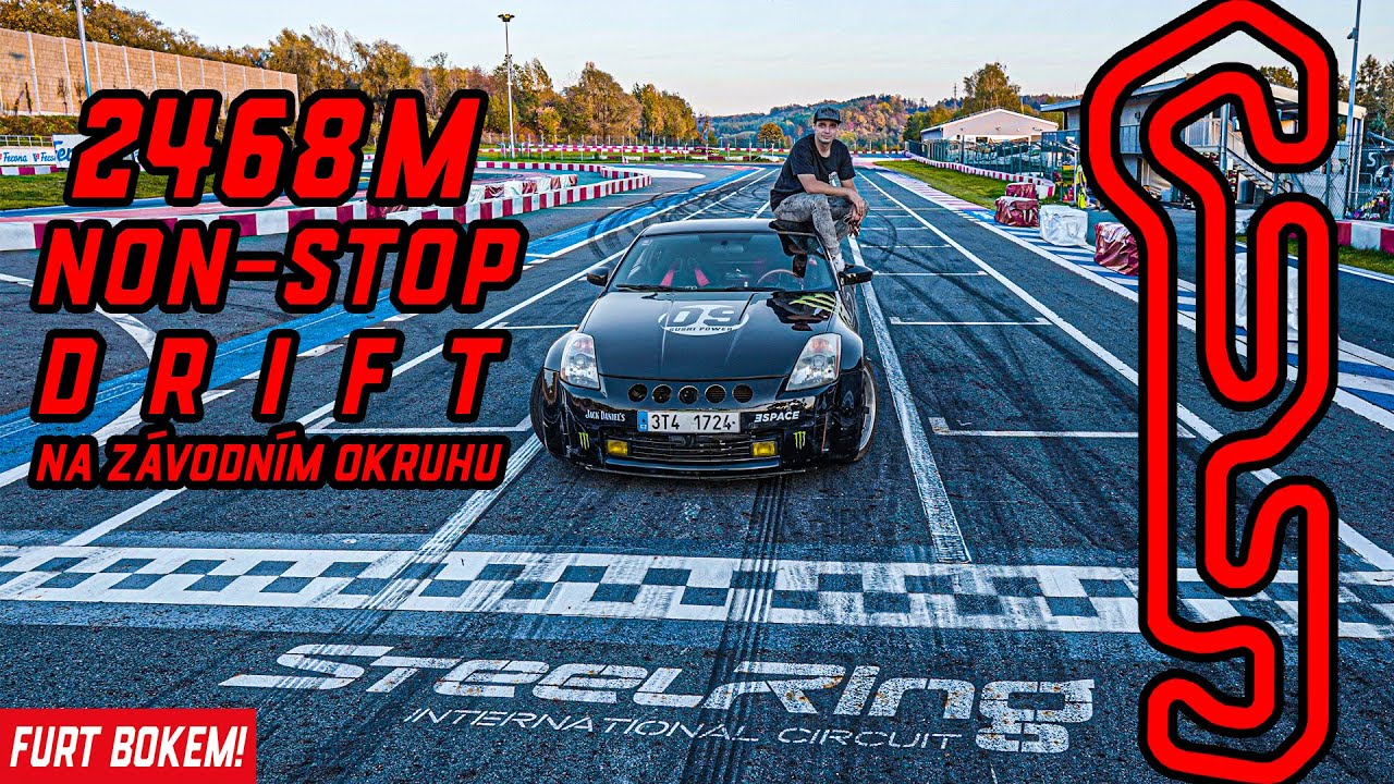 Můj nejdelší DRIFT v životě! | 2468m NON-STOP FURT BOKEM na závodním okruhu