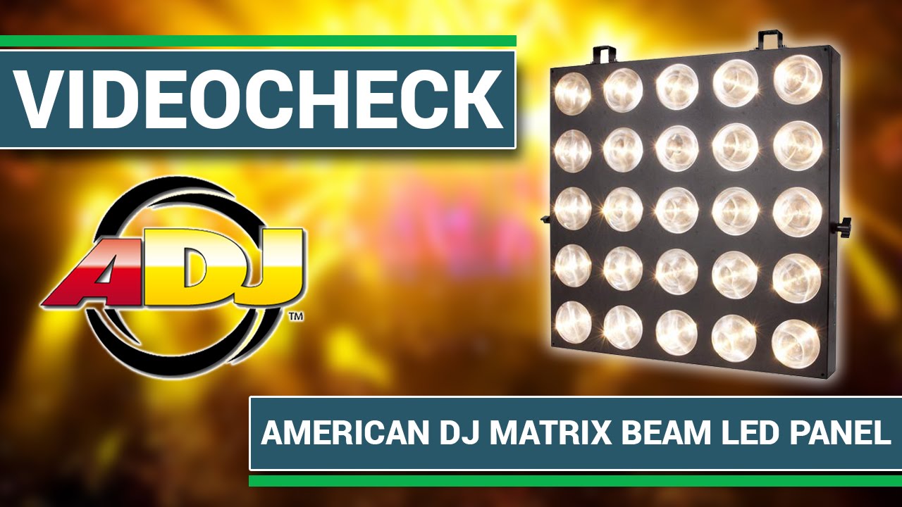 American DJ Matrix Beam LED Panel Review deutsch