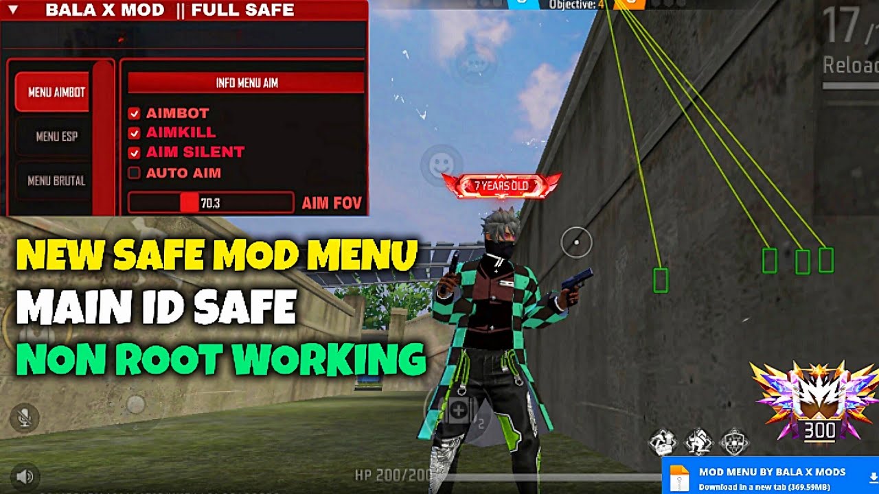 MOD MENU ANDROID BALA X MOD✅🔥NON ROOT WORKING💯 ANTIBAN SAFE ALL SEVER🔥