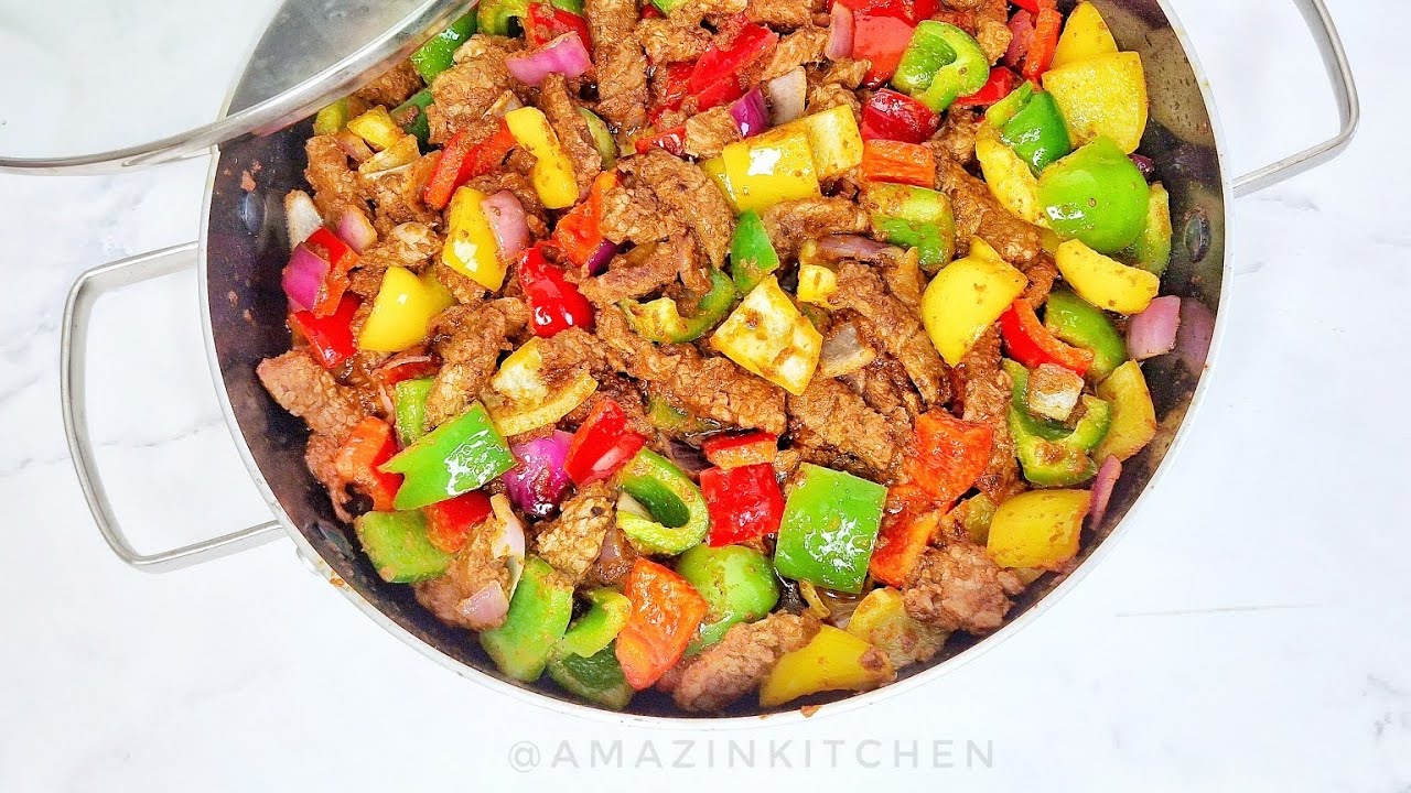 Stir Fried Beef Suya || Amazin Kitchen