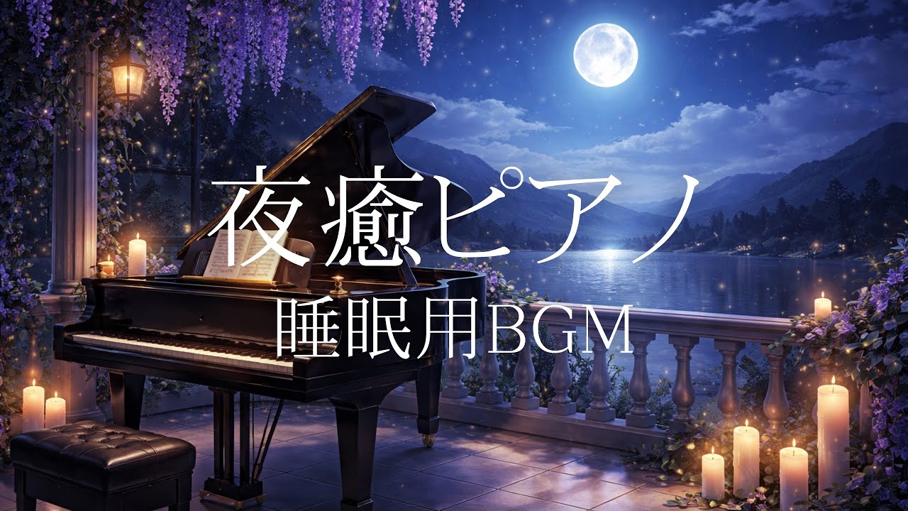 【夜癒ピアノ】眠る前に心を静める｜睡眠のためのやさしい音