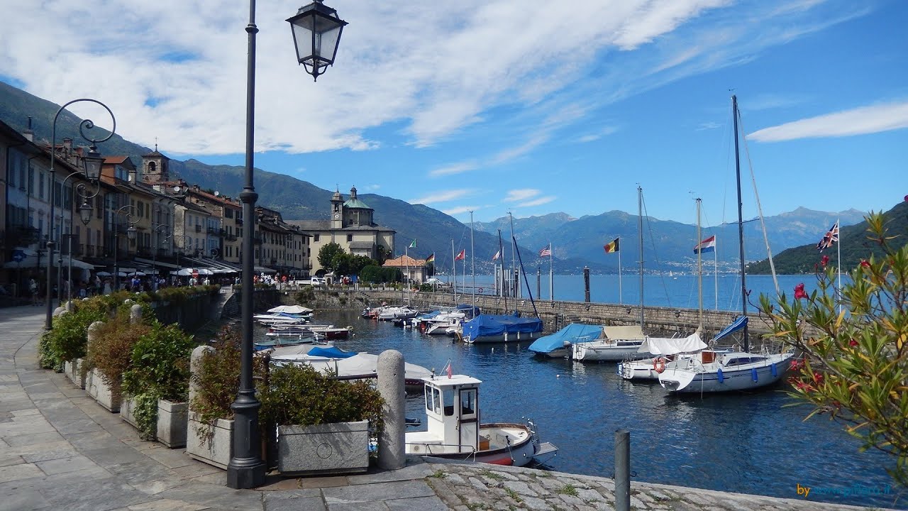 Cannobio - Lago Maggiore von oben 4K