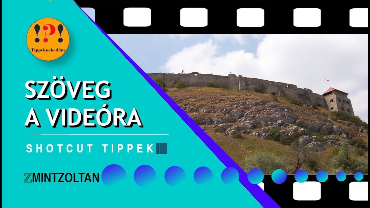 3 + 1 módszer a videód feliratozására | ShotCut tutorial magyarul