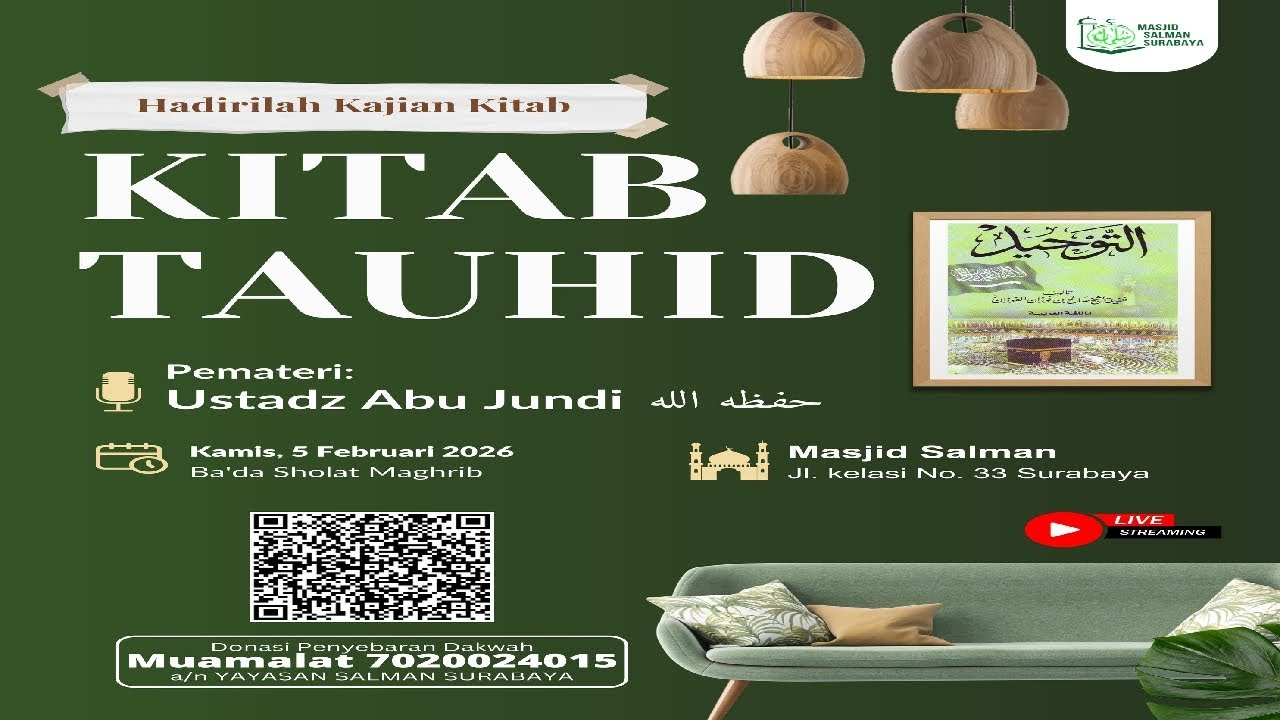 [LIVE] Kajian Magrib. Ust Abu Jundy. WAHAI ALLAH SAMPAIKAN AKU KEPADA RAMADHAN Masjid Salman, SBY