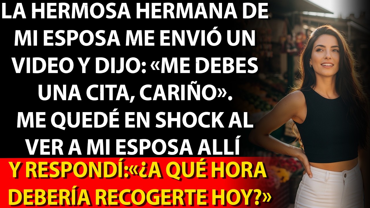 La hermana hermosa de mi esposa me envió un video: «Me debes una cita» 😳🎥…