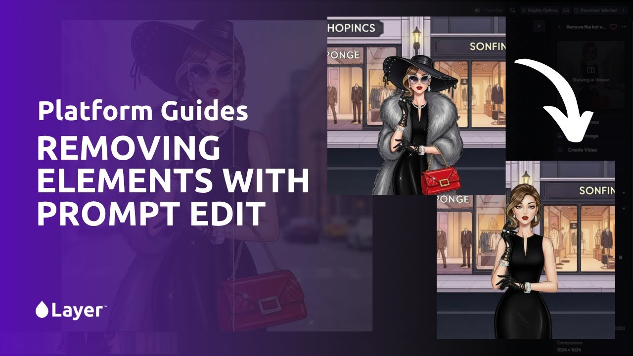 How to remove elements from an image with AI Prompt Edit | Layer