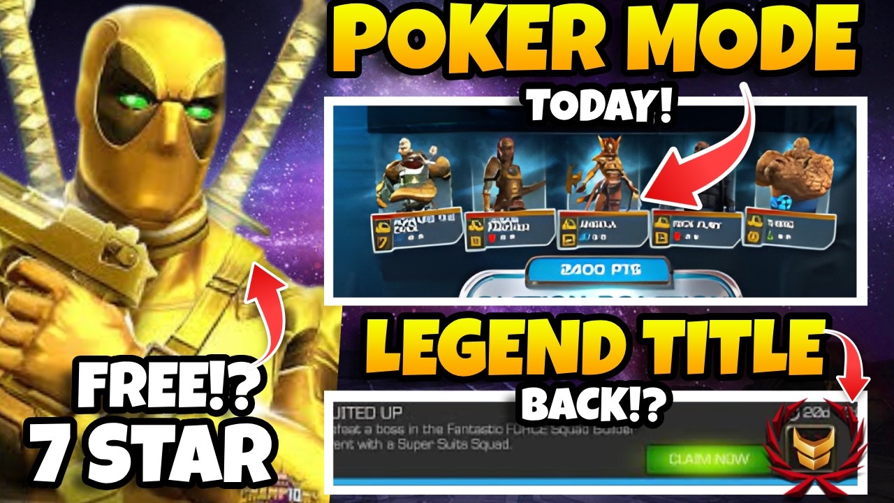POKER MODE TODAY! 🃏 LEGEND TITLE IS BACK?! 👑 Watch This Before You Play! MCOC