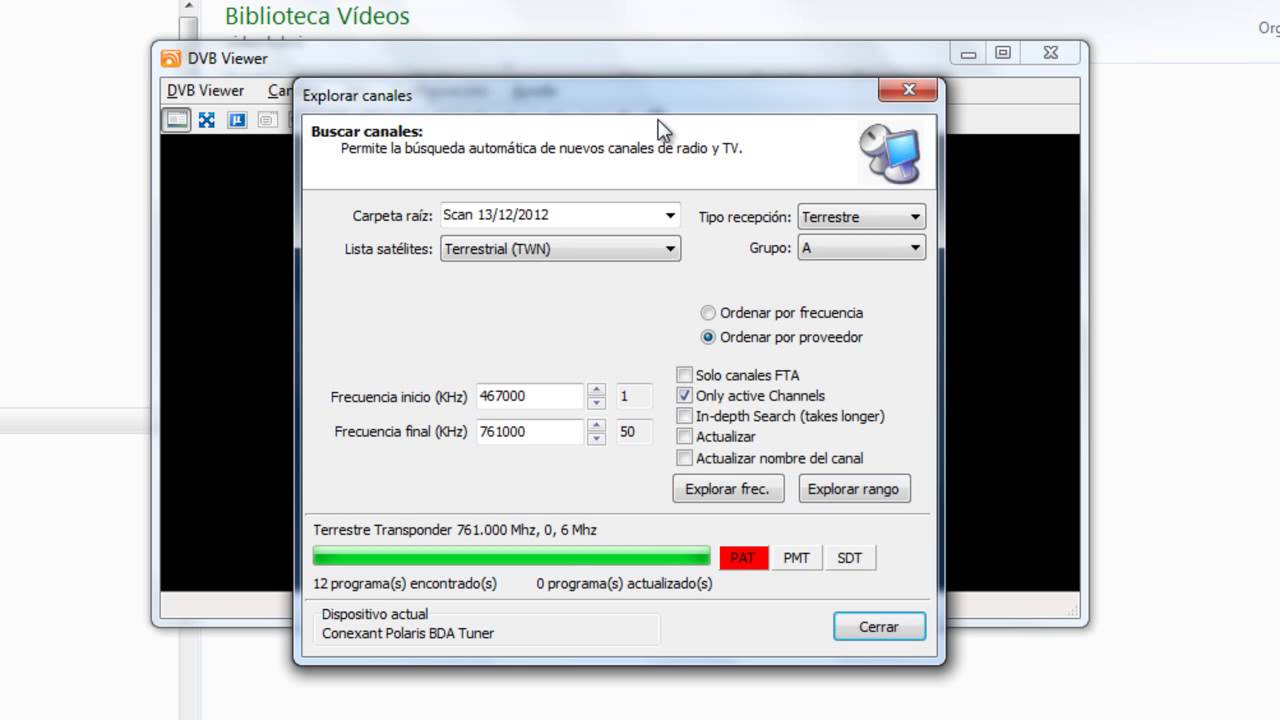 Dvb Viewer para sintonizadores TV digital para PC y decodificadores receptores digital HDTV