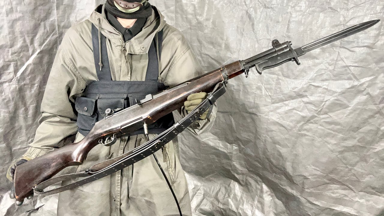 マルシン工業 M1ガーランド Tanker T26 6mm オリジナルダメージ塗装 外部ソース式エアブローバックガン化 銃剣 カスタム ASCS GBBR 実射