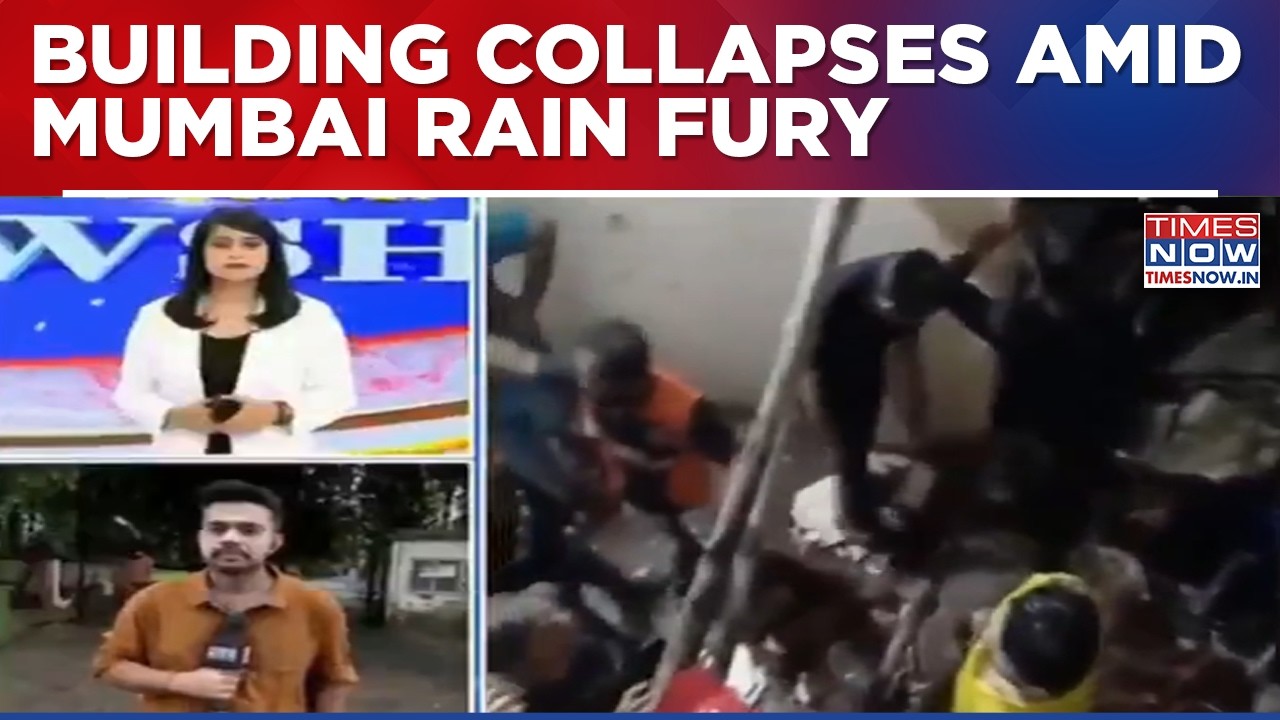 Mumbai Monsoon Mayhem: Rains Trigger Building Collapse In Mumbra; Four Families Evacuated
