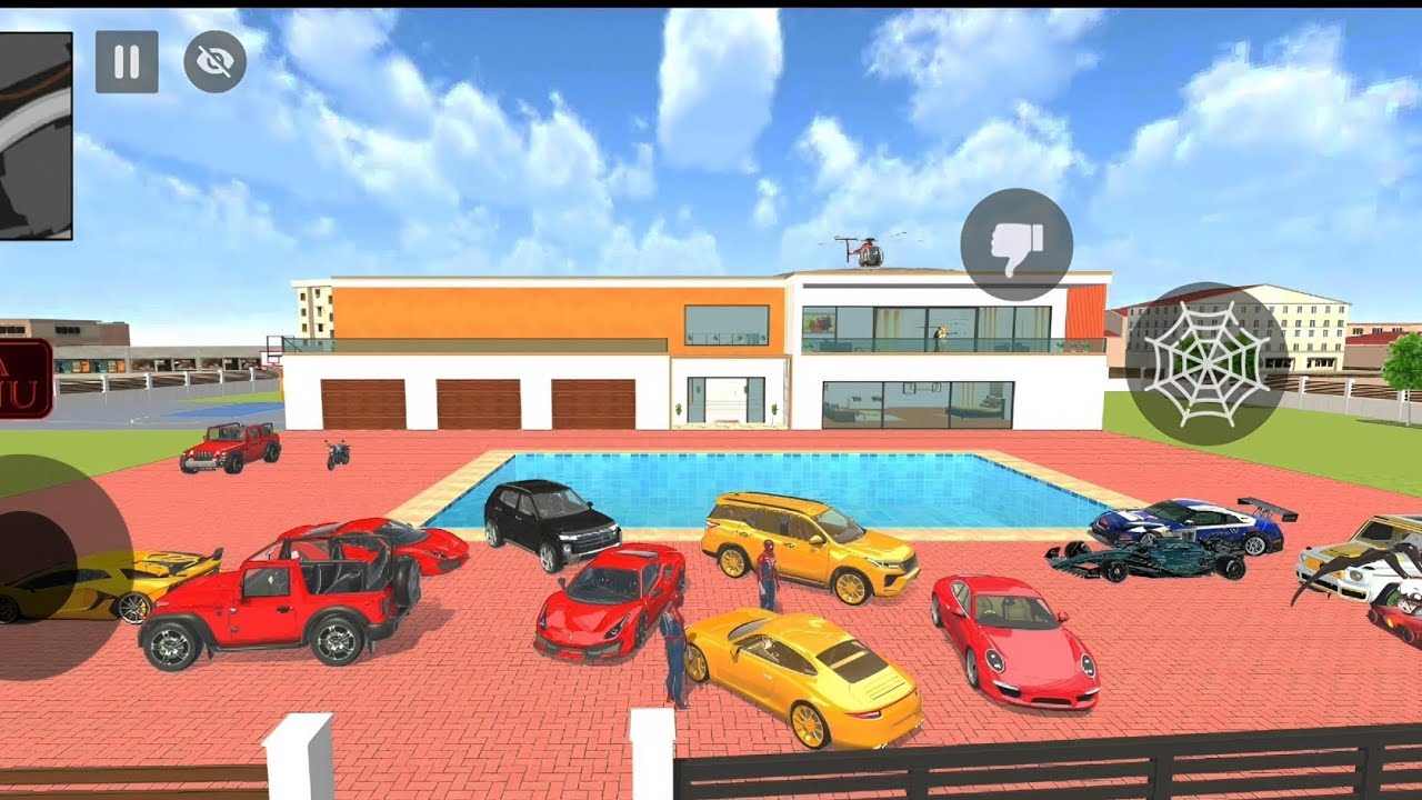 Playing, Indian theft aura simulator new super car and challenging stunt game 🎮😱