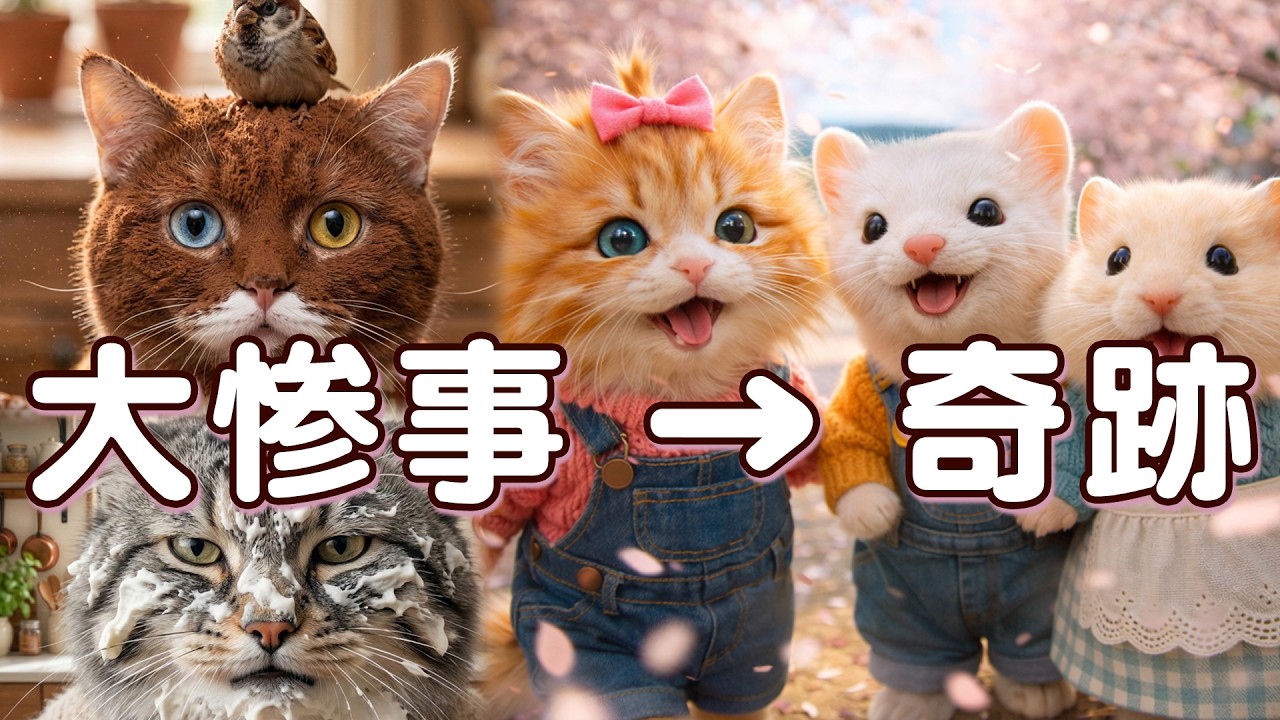 【大惨事】不器用なおじさん達がホワイトデーのお返しを作った結果…🍫【AI猫×癒し】