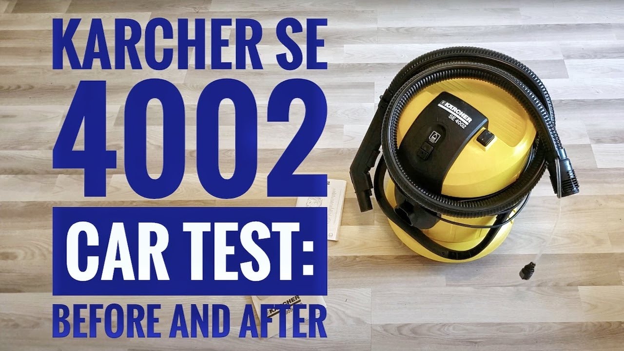 Before/after using Spray extraction Dry & wet vacuum Karcher SE 4002 | Car detailing| Pressure wash
