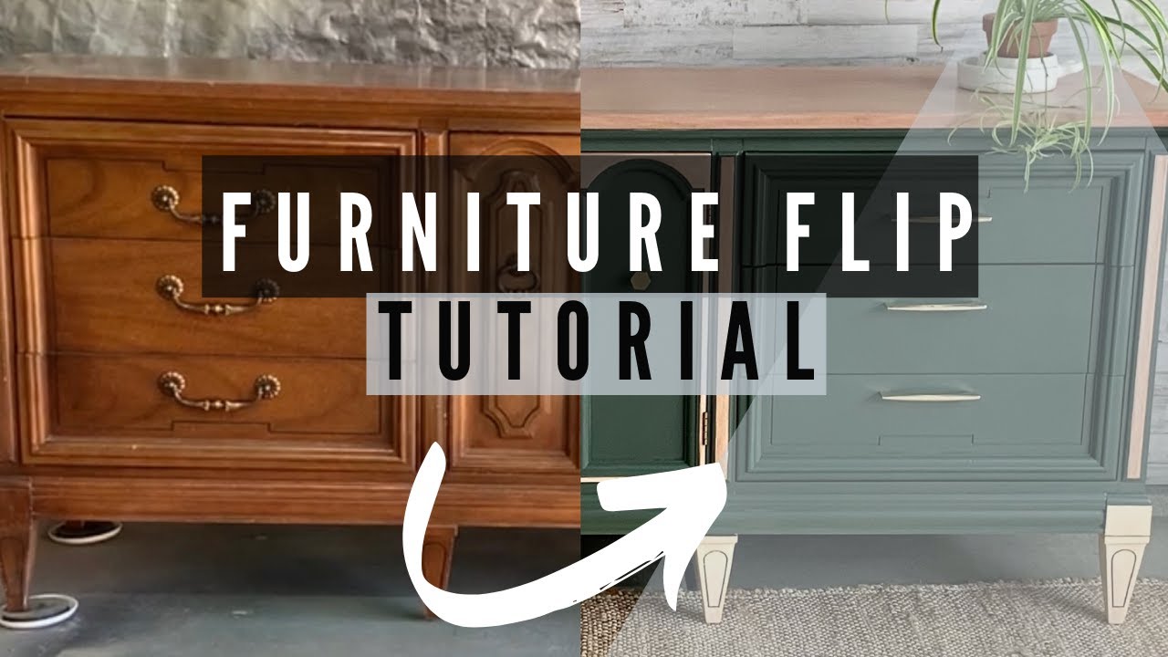 Furniture Transformation | How to Flip Furniture for Profit | Modern Credenza Flip