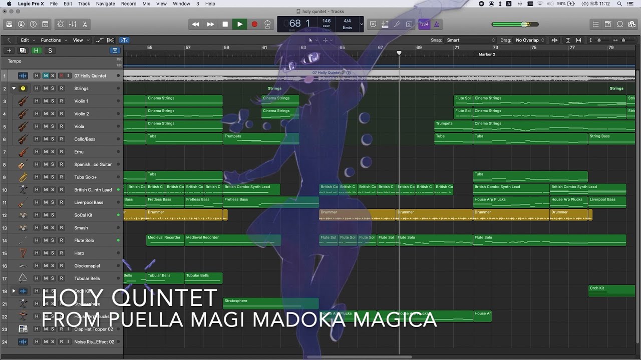 [Ear copy] Holly Quintet (from Puella Magi Madoka Magica -The Rebellion-)
