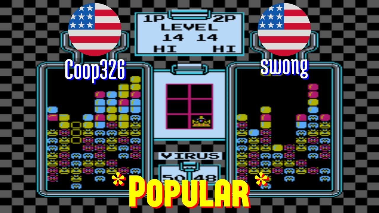 FT2 @nes_drmario: Coop326 (US) vs swong (US) [Dr. Mario NES Fightcade] Mar 17