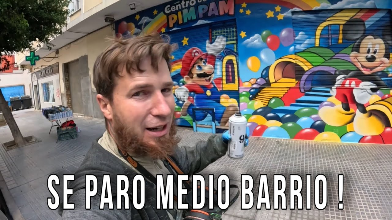 ESTE MURAL PARÓ A MEDIA MÁLAGA | ÉPICO 10×4 m EN 2 DÍAS DE LLUVIAS 
