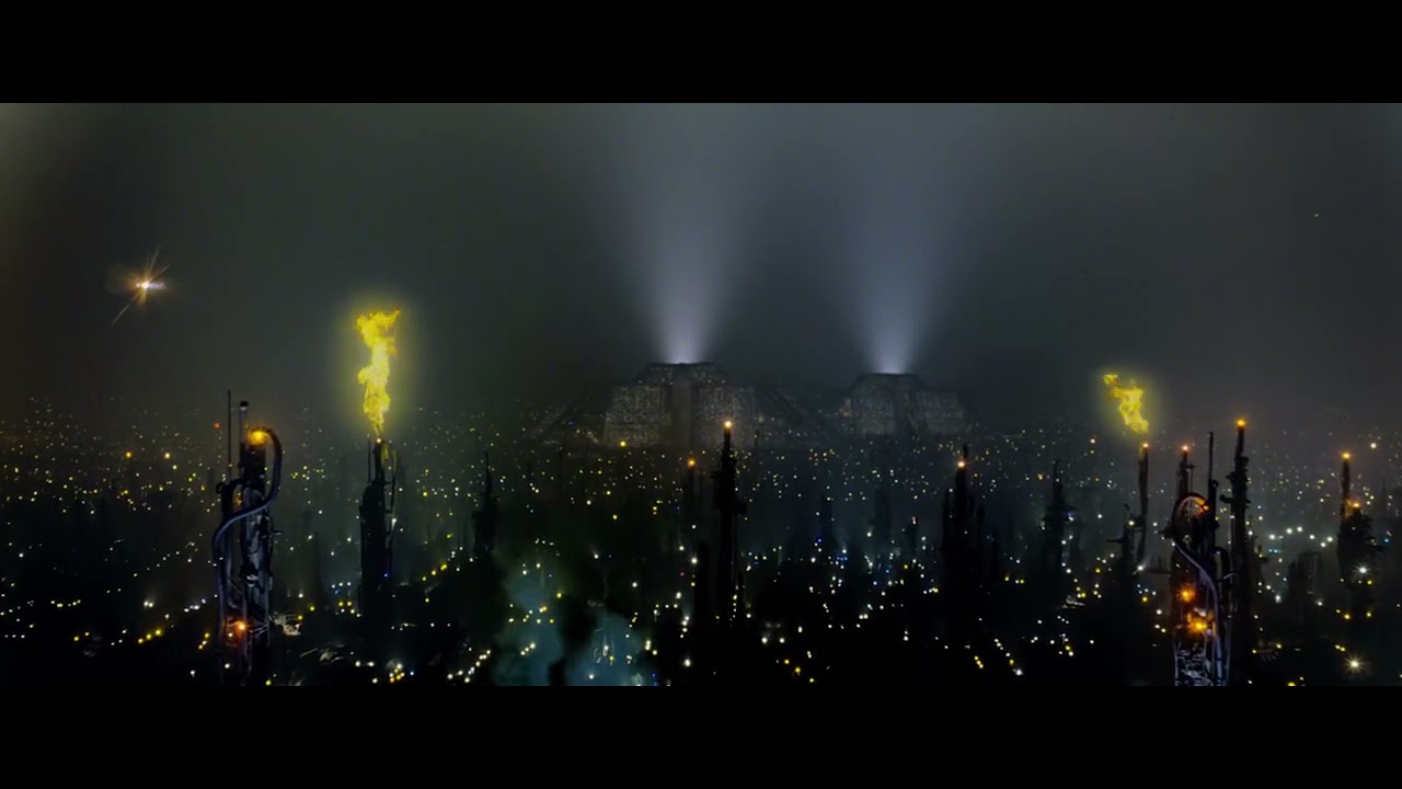 Blade Runner 2160p - Opening Cityscape - On Approach to Tyrell Corp
