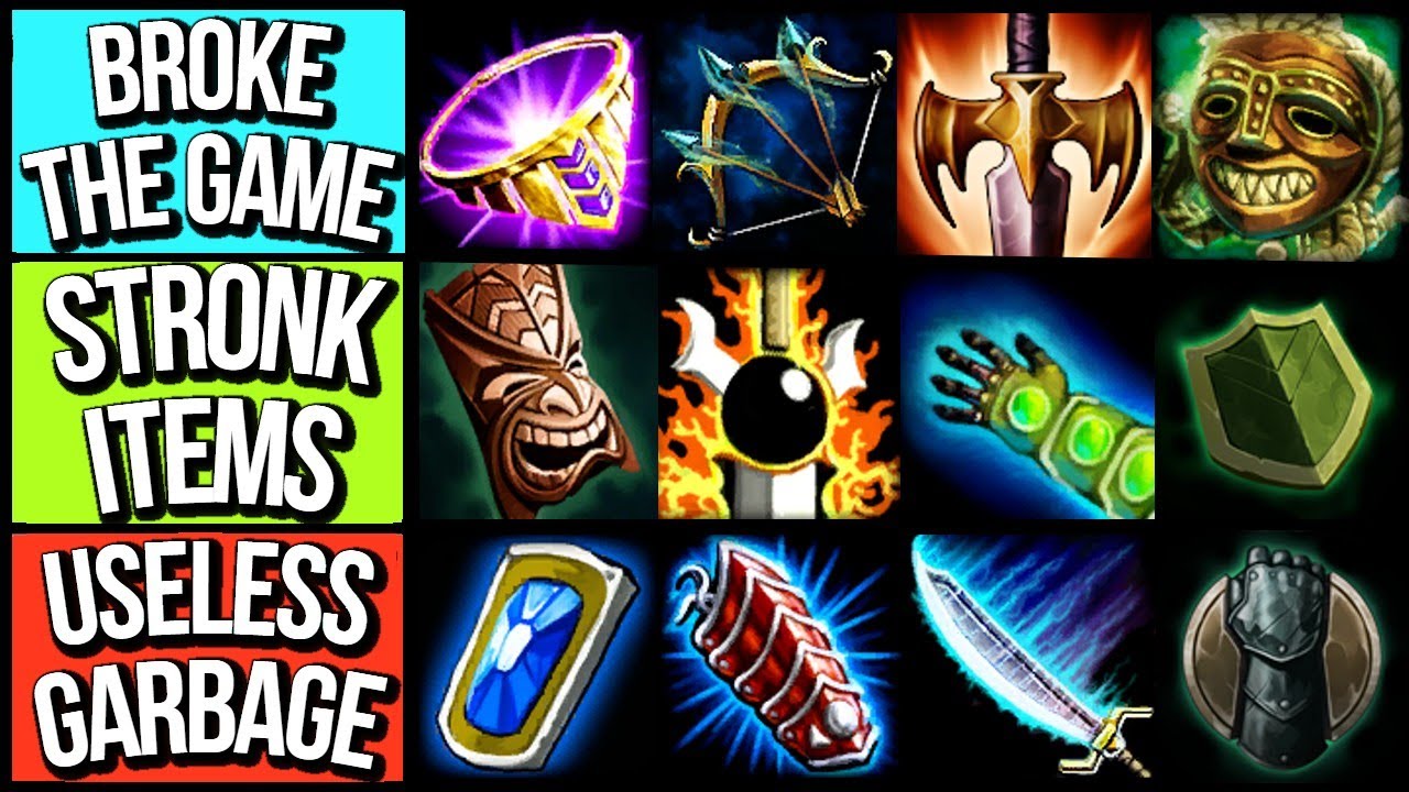 I Ranked Old Removed SMITE Items From S to F