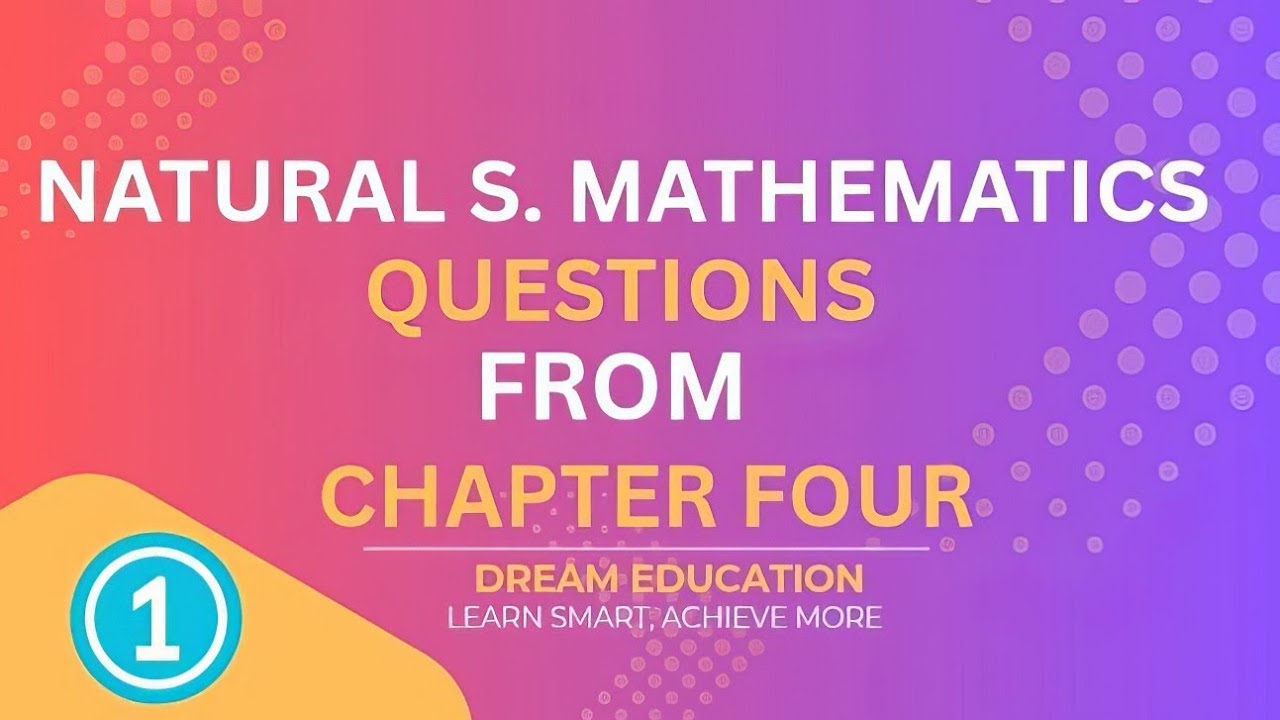 🔵 Mathematics for Natural Science | Chapter Four Questions