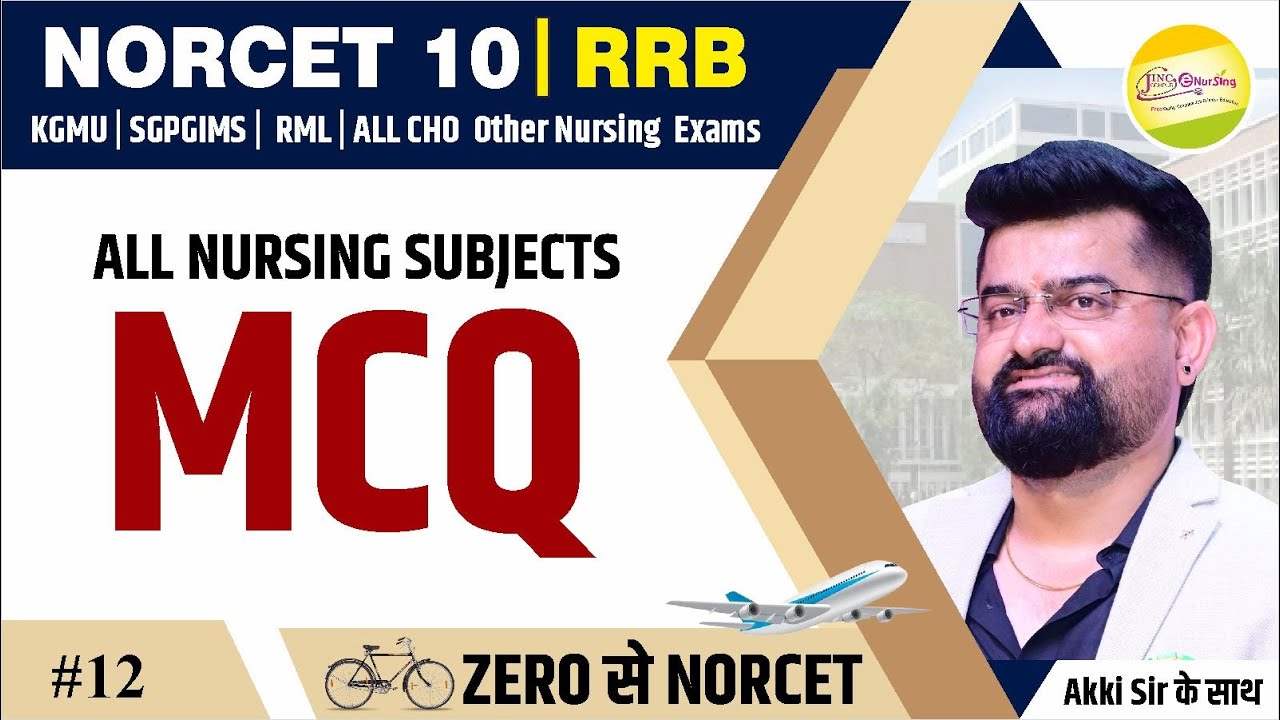 ALL NURSING Subject MCQ ll STAFF NURSE MCQ Target Class #Akki Sir के साथ #12