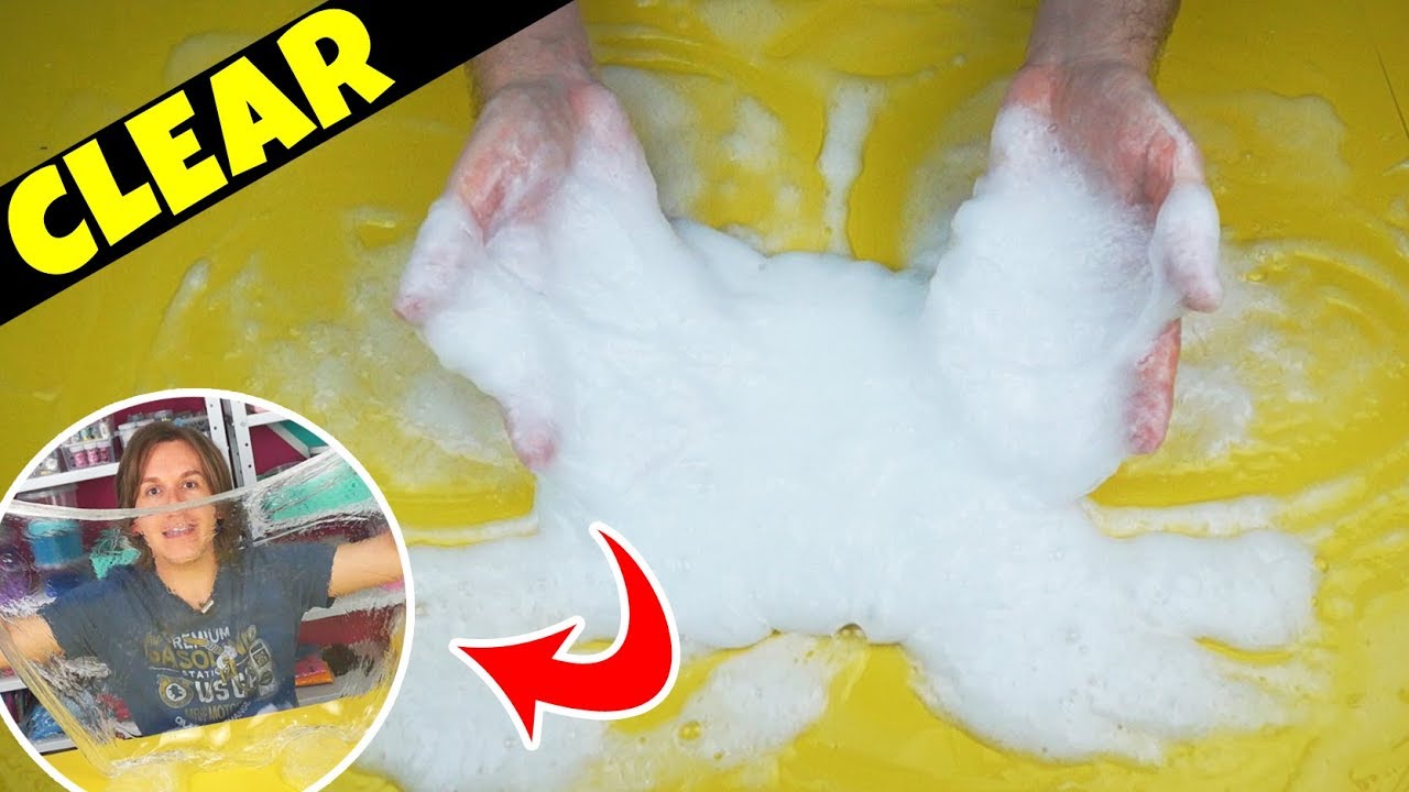 FIZ 1KG DE CLEAR SLIME DIRETO NA MESA | TIO LUCAS