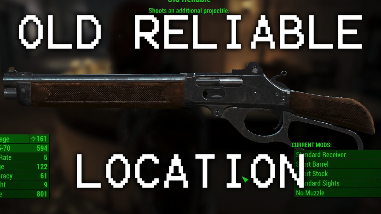 Fallout 4 Far Harbor - Old Reliable Location - Two Shot Legendary Lever Action Rifle
