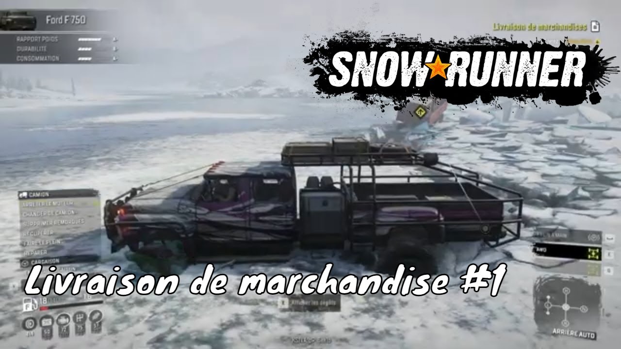 Snowrunner - Livraison de marchandise #1 - Lac Kovd - Péninsule de Kola