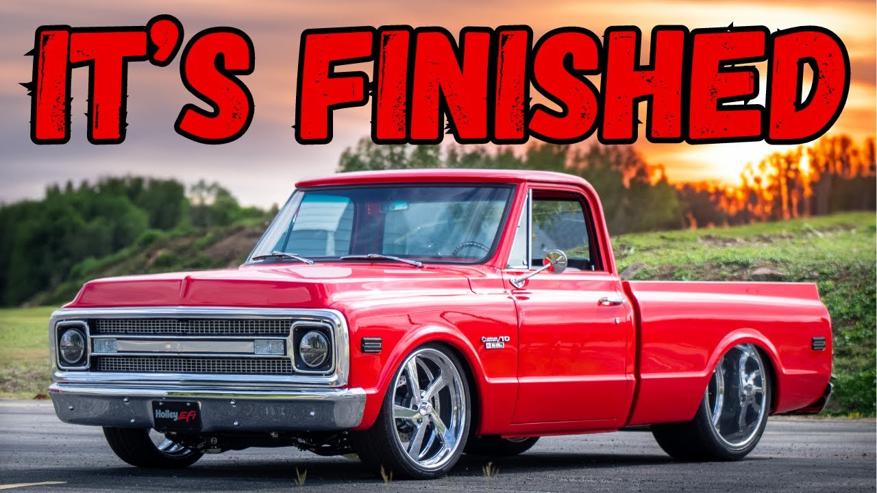1969 Chevy C10's Makeover Is Done:  Big Billets, Custom Wheel Tubs & Viper Red Paint