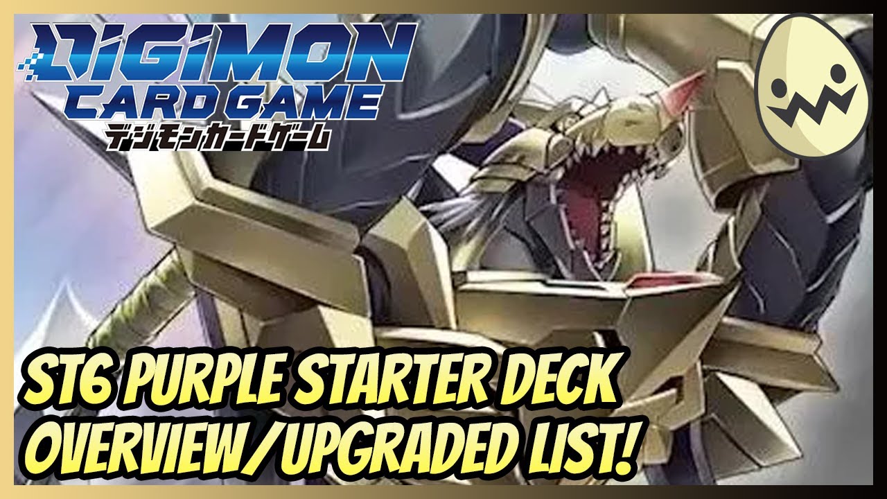 Digimon Card Game: ST6 Purple Starter Deck Overview/Upgraded List!