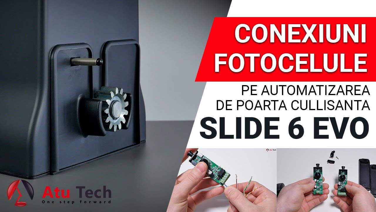 Conexiuni electrice in fotocelule pe automatizarea de poarta culisanta KIT LINOMATIK SLIDE 6 EVO ep1