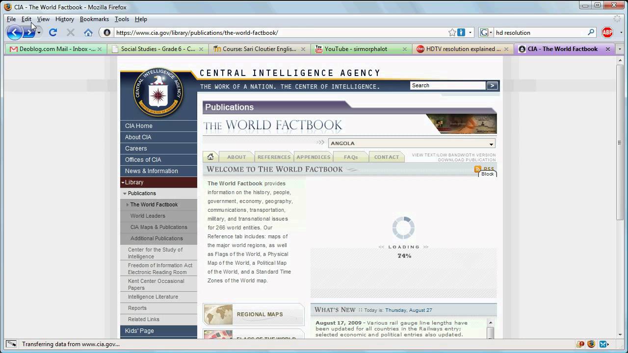 Using the CIA World Fact Book in Geography and Social Studies Lessons