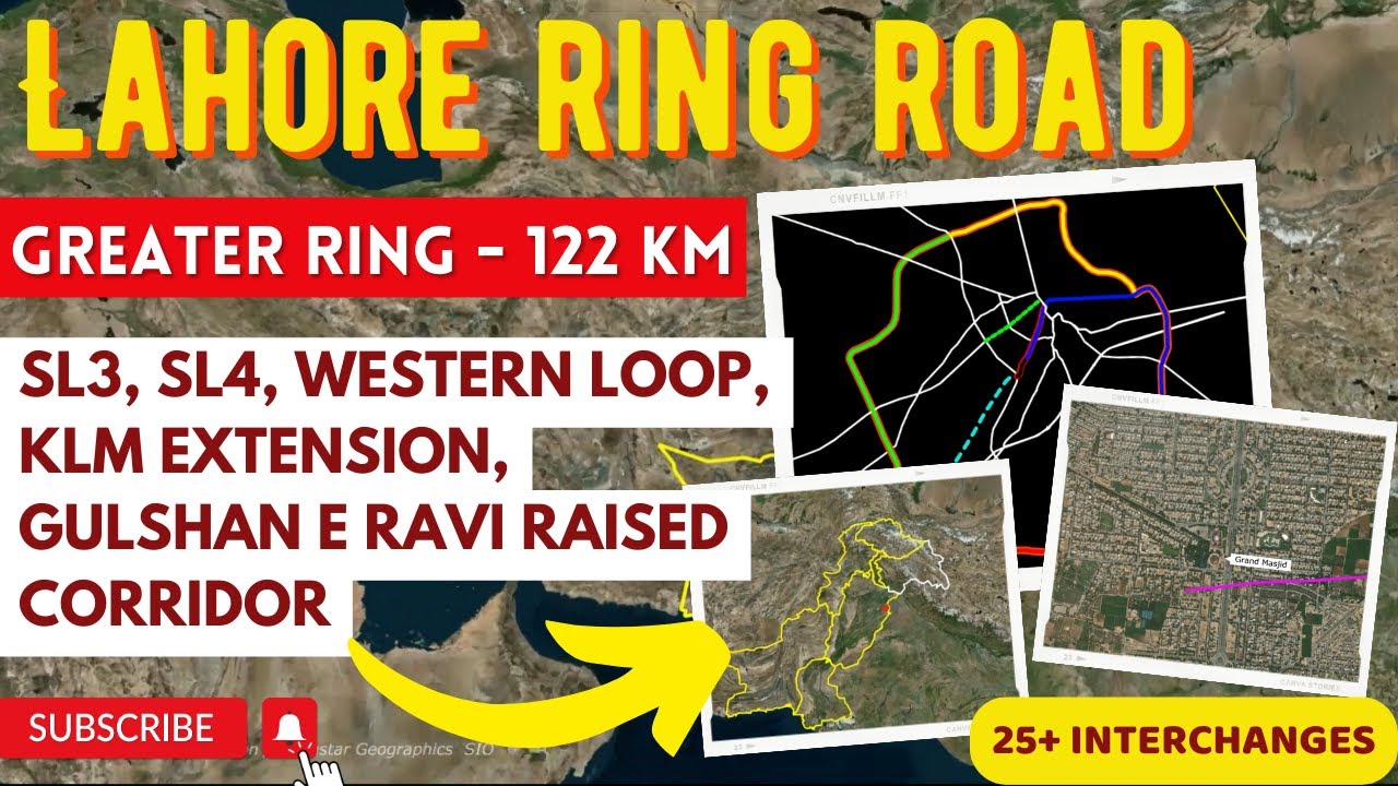 Lahore Ring Road | Ring Road SL3 | Niazi Chowk to Babu Sabu Interchange via Bund Road | M3 Extension