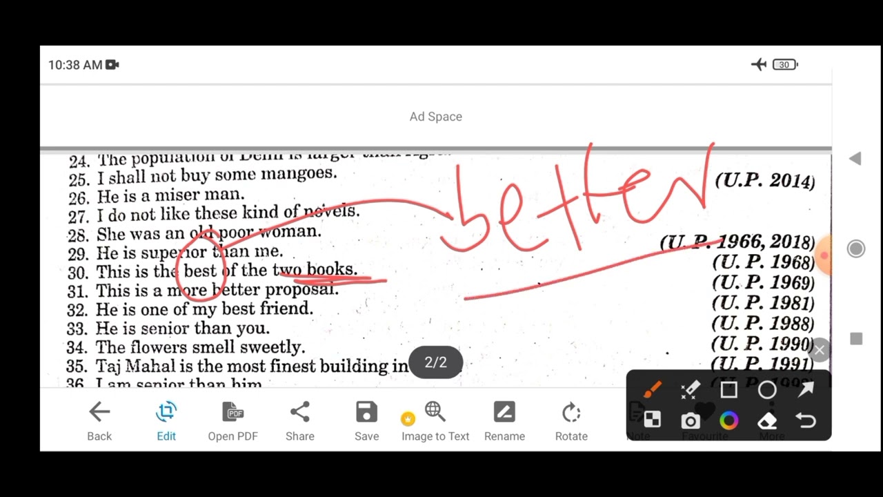 Syntax Exercise 8 A Rules of adjective.