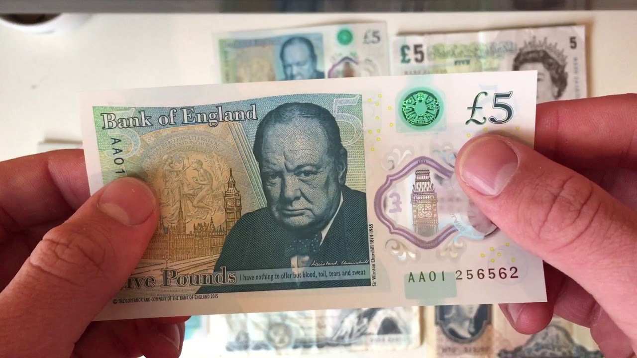 A Guide To The &pound;5 Polymer Banknote, Including Rare AA01 Note!