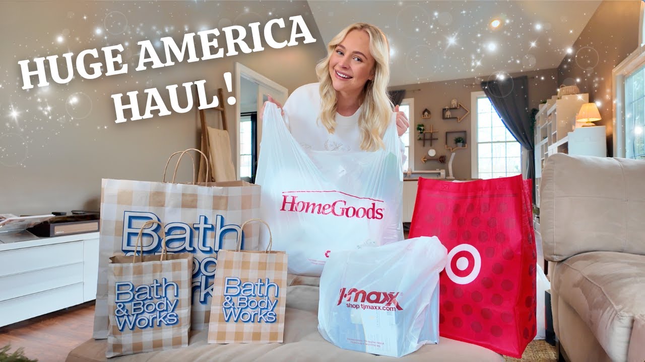 HUGE AMERICA HAUL! 🇺🇸 Bath and Body Works, Target, TJMAXX & more!