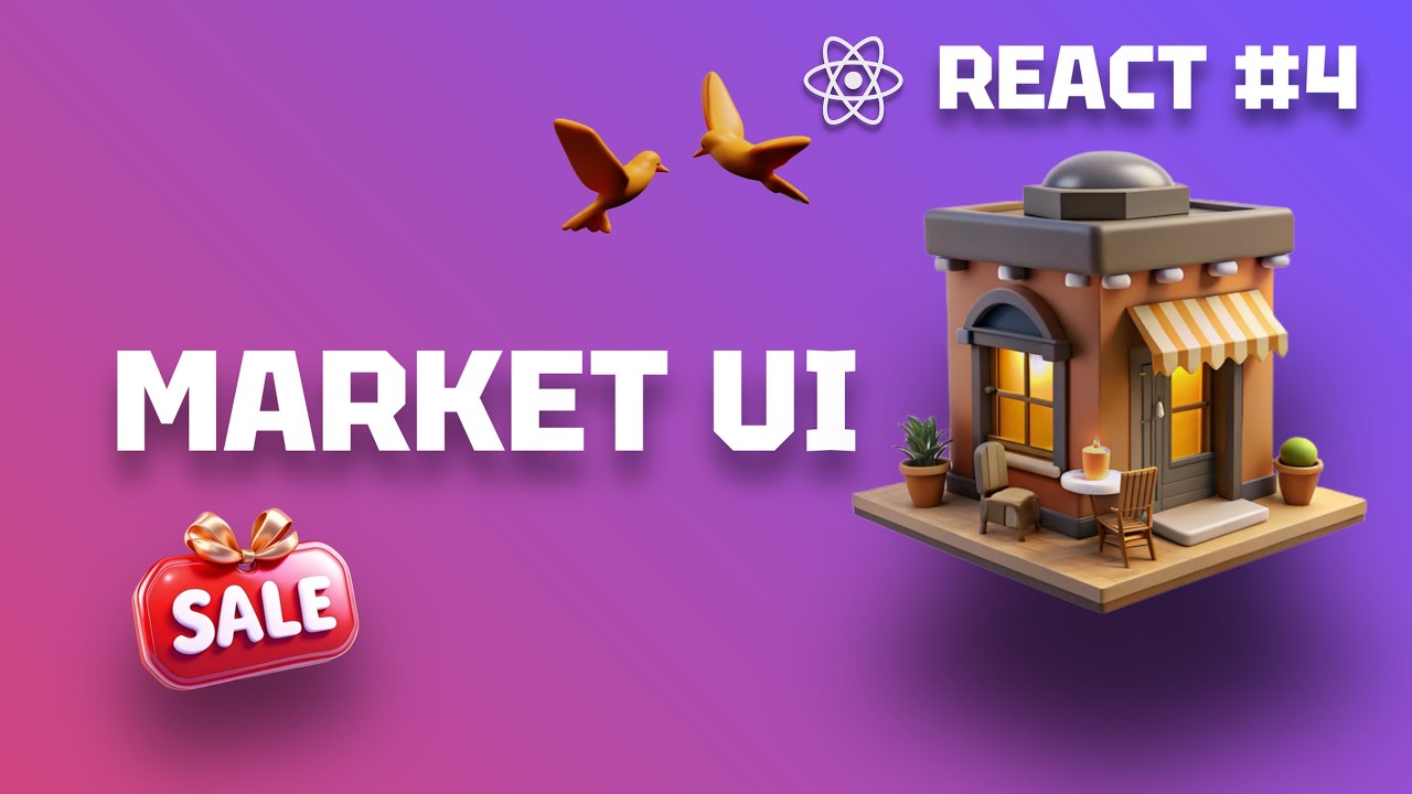 React с Нуля 4: КРАСОТА ТО КАКАЯ! Создаём MARKET приложение. ОСТОРОЖНО!!! можно ослепнуть
