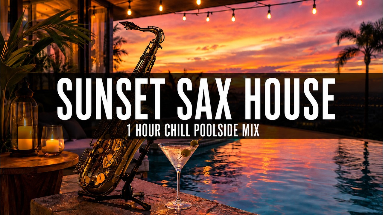 Sunset Sax House Mix 🎷 1 Hour of Chill Poolside Vibes (Deep House 2026)